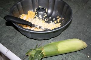 Bundt cake pan and corn?